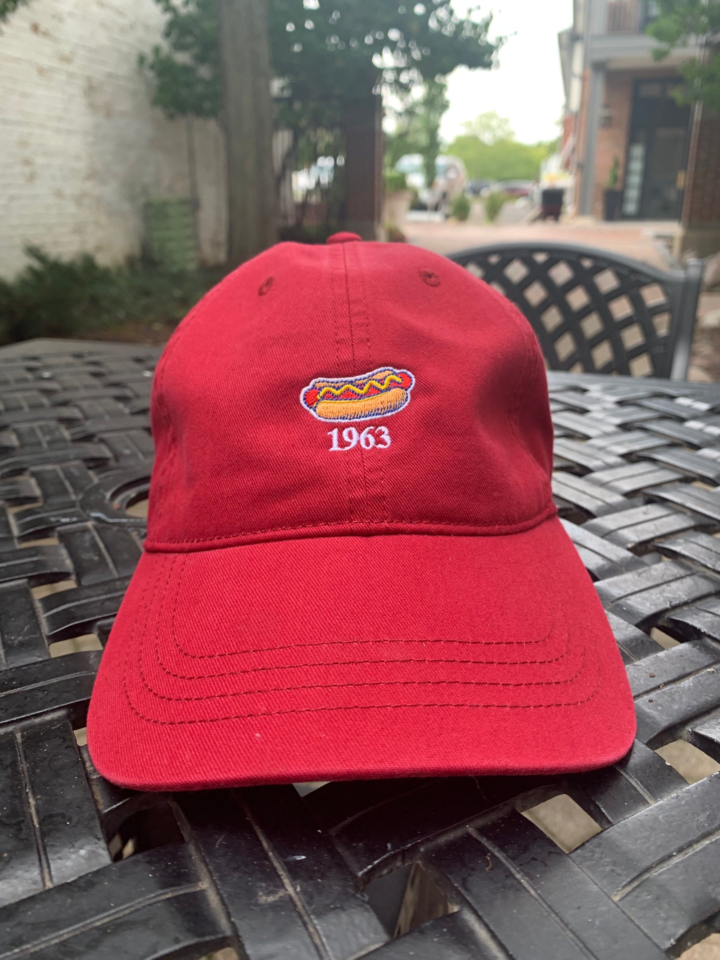 Hot Dog Dad Hat (Red)